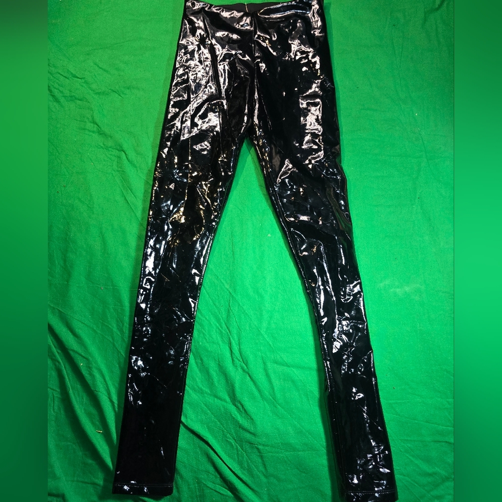 Aqua Faux Leather Pants Size XS